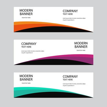 baner design template for advertisingsimple very easy to use for company or business.のイラスト素材