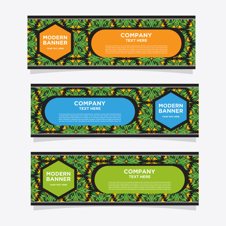 baner design template for advertisingsimple very easy to use for company or business.のイラスト素材