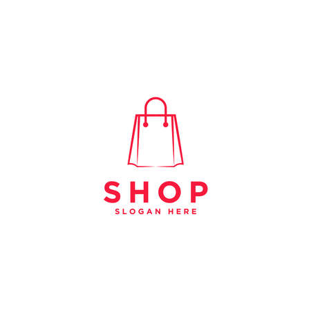 Abstract shopping logo. Online shop logo.のイラスト素材