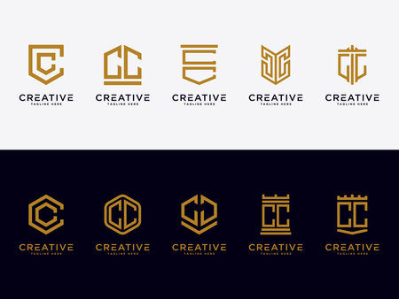 logo design Set inspiration for companies from the initial letters of the CC logo icon. -Vectorのイラスト素材