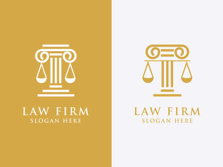 letter law vector design company logo set. - Vectorのイラスト素材