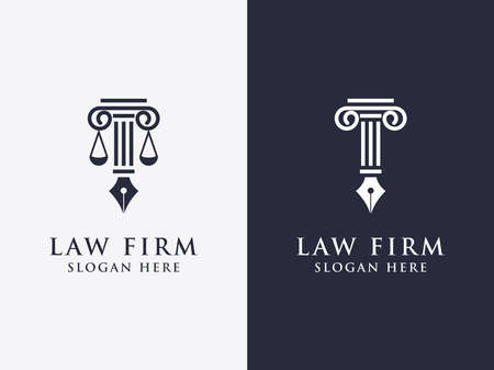 letter law vector design company logo set. - Vectorのイラスト素材