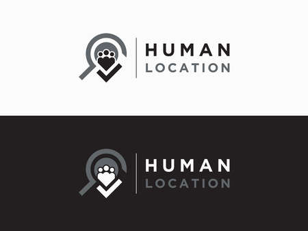 Template Logo People abstract position gps technologyのイラスト素材