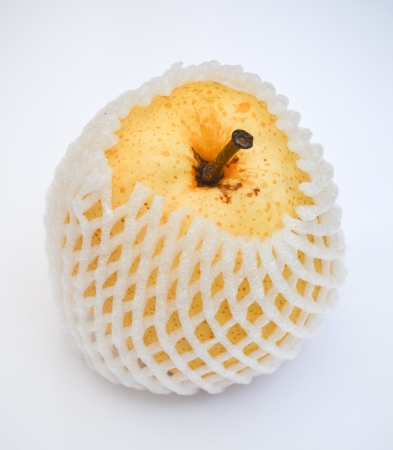 wrapped Pearの写真素材