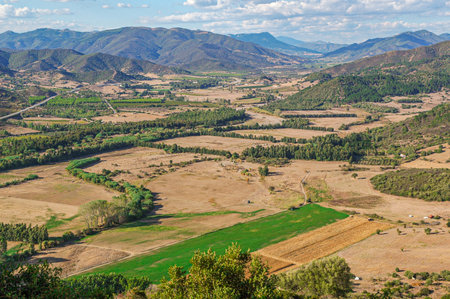 Panoramic view of the valley in the province of Granada