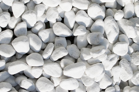 Shining smooth natural white stones for use as background.の写真素材