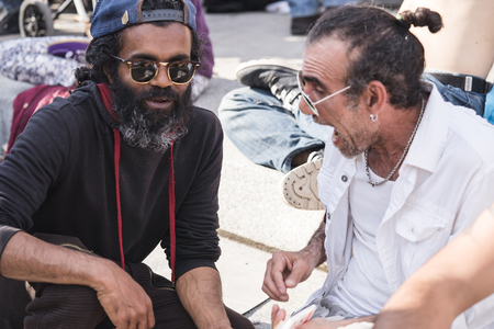 MONTREAL, QUEBEC, CANADA - MAY 20, 2018: street performers montreal in Montreal