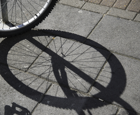 Part of bicycle wheelの写真素材