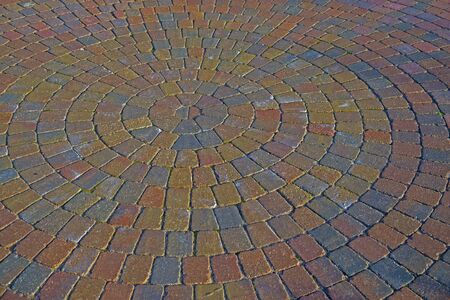 circle of coloured stonesの写真素材