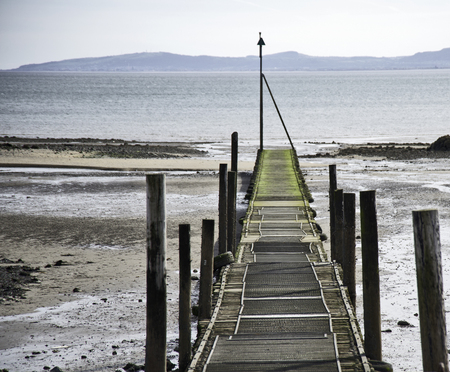 Jetty, Rhos on Seaの写真素材