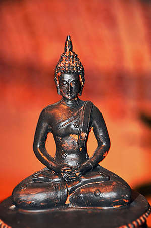 statue of a sitting buddhaの写真素材