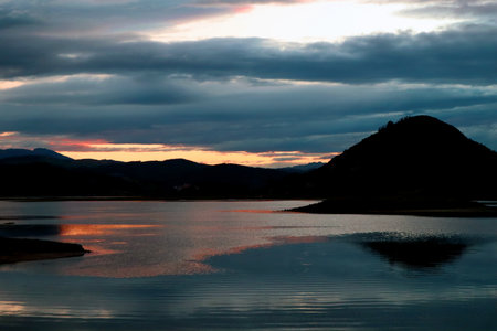 Tidal marsh in SantoÃ±a, Spainの写真素材
