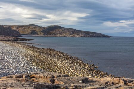 Landmark in Teriberka russia popular place for tourism.の写真素材