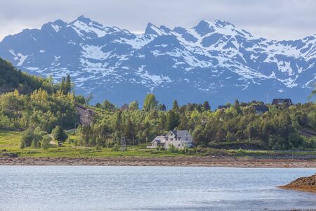Summer travel in beautiful Norway. Travel weekend, vacation. Scandinavian countries, selective...