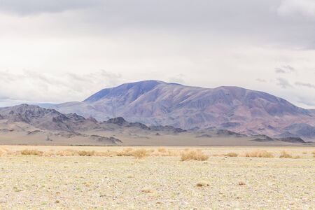 Mongolian landscapes in the Altai Mountains, wide landscape.の写真素材