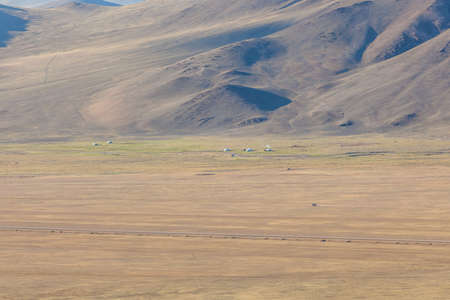 Mongolia landscape. Altai Tavan Bogd National Park in Bayar-Ulgiiの写真素材
