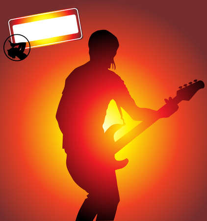 silhouette of a group of people at a music or partyのイラスト素材