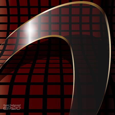 Dark red background with a transparent bannerのイラスト素材