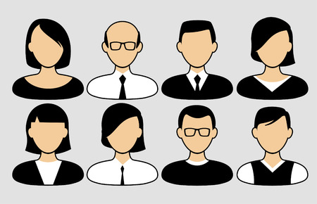 People icons. People Flat icons collectionのイラスト素材