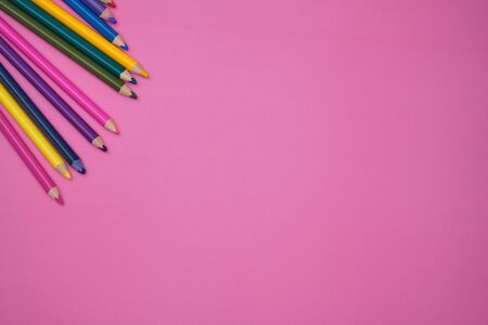 background of pencils
