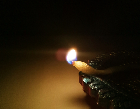 Diwali festival Flame lightの写真素材