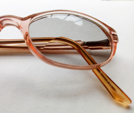 Spectacles on white backgroundの写真素材