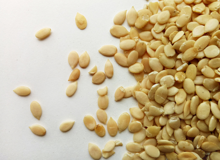 Melon Dry Seeds Natural and Healthy Food Ingredientの写真素材