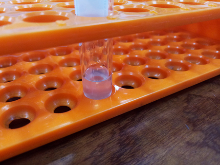 Test Tube Stand of Scientific Laboratoryの写真素材