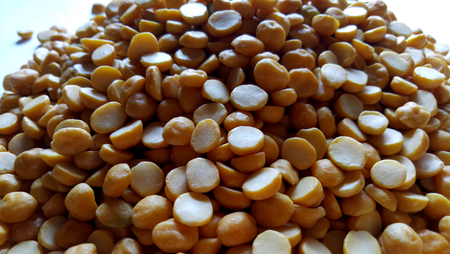 Yellow Split Peas Healthy Food Ingredientの写真素材