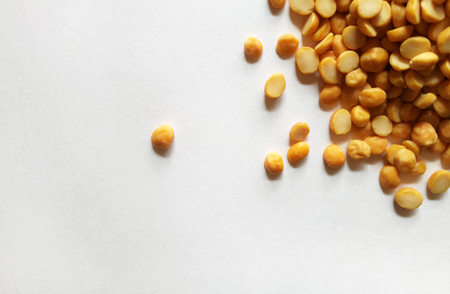 Yellow Split Peas Healthy Food Ingredientの写真素材