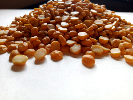 Yellow Split Peas Healthy Food Ingredientの写真素材