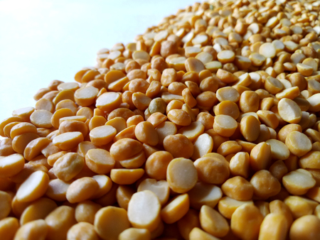 Yellow Split Peas Healthy Food Ingredientの写真素材