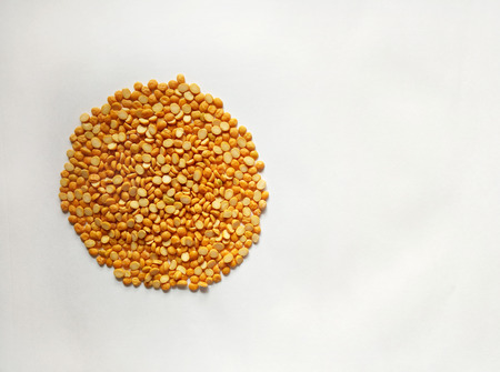 Yellow Split Peas Healthy Food Ingredientの写真素材
