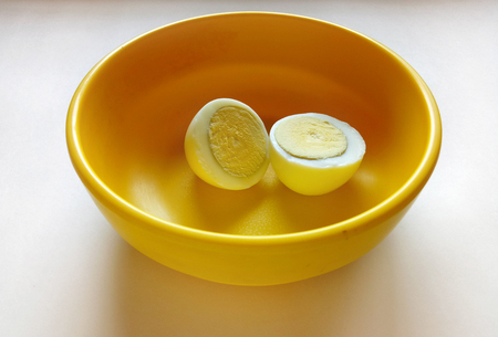 Boiled Egg for Morning Breakfastの写真素材