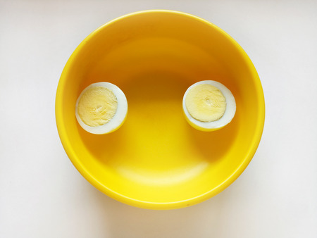 Boiled Egg for Morning Breakfastの写真素材