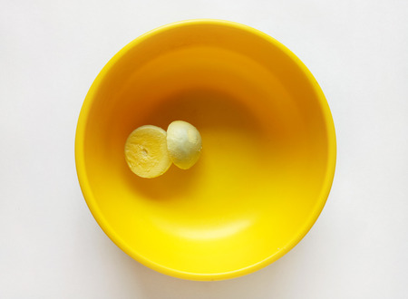Boiled Egg Yolk Onlyの写真素材