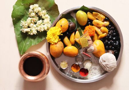 Vat Pornima Indian Festival Worship Dish