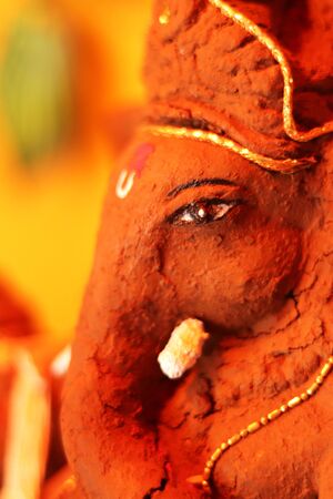 Eco friendly Ganesh murtiの写真素材