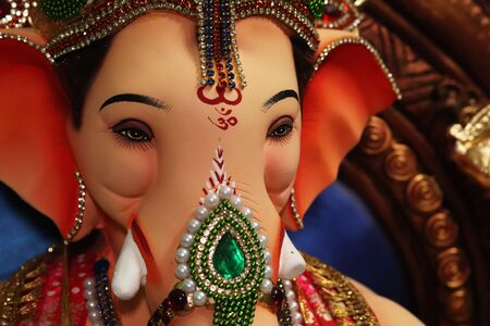 Ganesh Chaturthi Statueの写真素材
