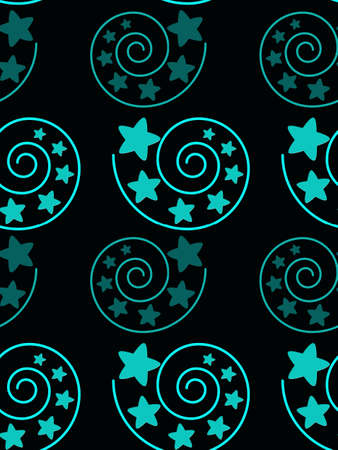 Creative composition with the image of colorful stars. Decorative seamless background. Wallpaper, a...