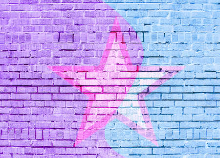 A creative composition consisting of graphic elements. Abstraction. Resource for printing on paper or fabric, seamless background.の写真素材