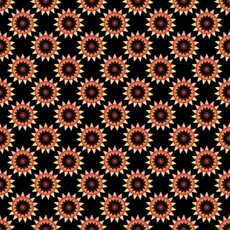 A creative composition consisting of graphic elements. Abstraction. Resource for printing on paper or fabric, seamless background.の写真素材