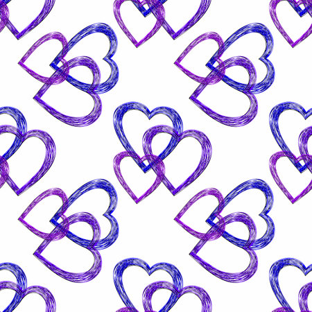 Creative composition with the image of hearts and flowers. Theme of summer, love, romance....