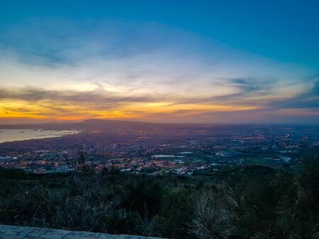 Sunset on Vesuviusの写真素材