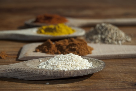 Healthy food. healthy and pleasant aromas. Typical oriental spices