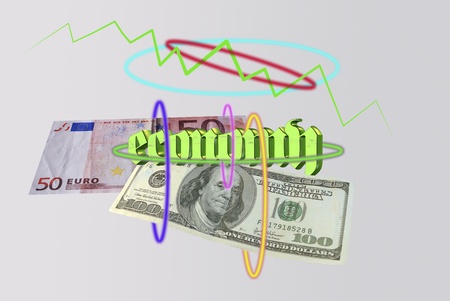 Economy and monetary system. Conceptual imageの写真素材