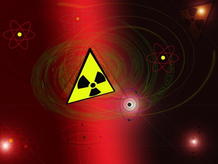 Pollution and radioactivity  Abstract and conceptual imageの写真素材