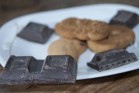 plain chocolate  for an Italian breakfast