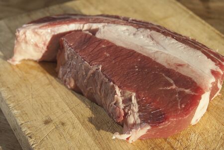 a typical Italian steak: the fiorentinaの写真素材