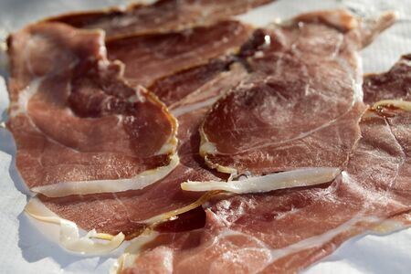 Italian typical products : the famous SanDaniele ham